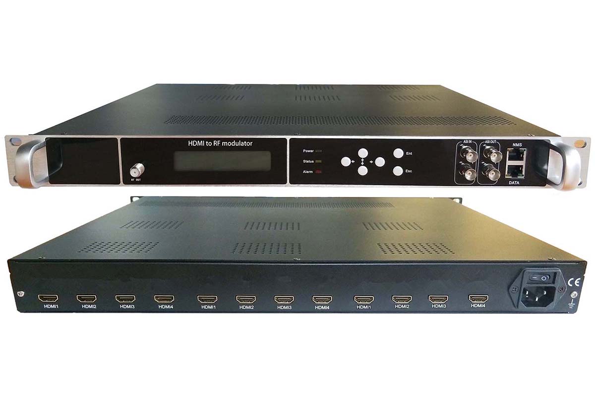 12 HDMI to DVB-T/ATSC/ISDB-T/DVB-C encoder modulat