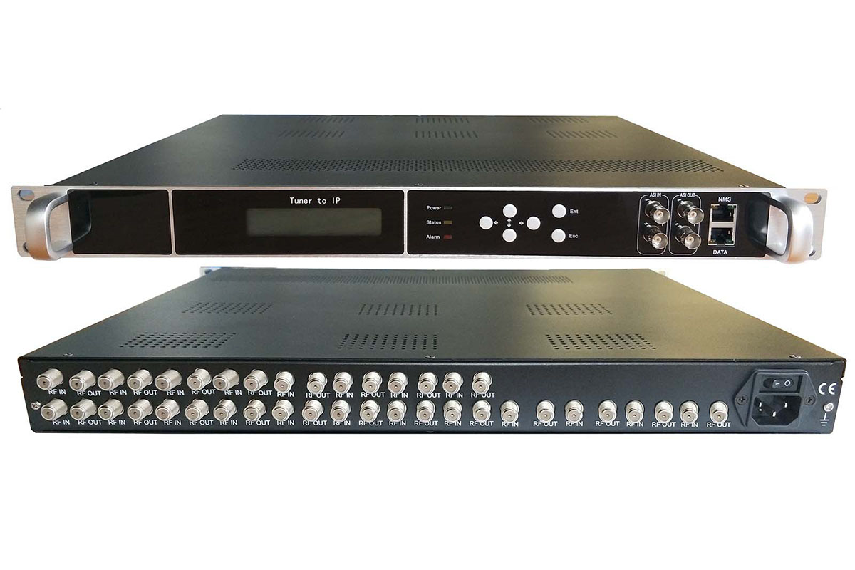 20 DVB-S2/ATSC/ISDB-T/DVB-T/C to IP/ASI gateway