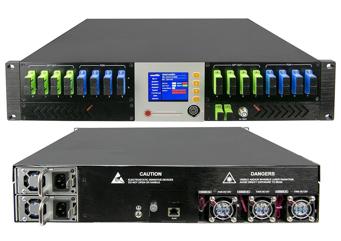 16 ports Fiber Optical Amplifier with WDM
